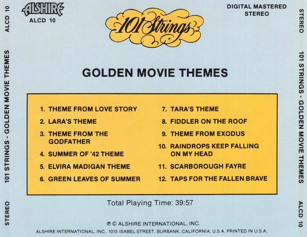 101 Strings / Golden Movie Themes - CD, Album (VG+/VG+) - Image 2