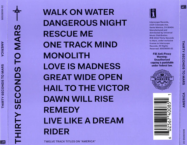 30 Seconds To Mars / America - CD, Album (M/M) - Image 2