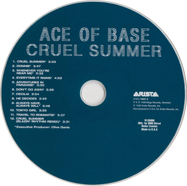 Ace Of Base / Cruel Summer - CD, Album, Club, BMG (VG+/VG+) - Image 5