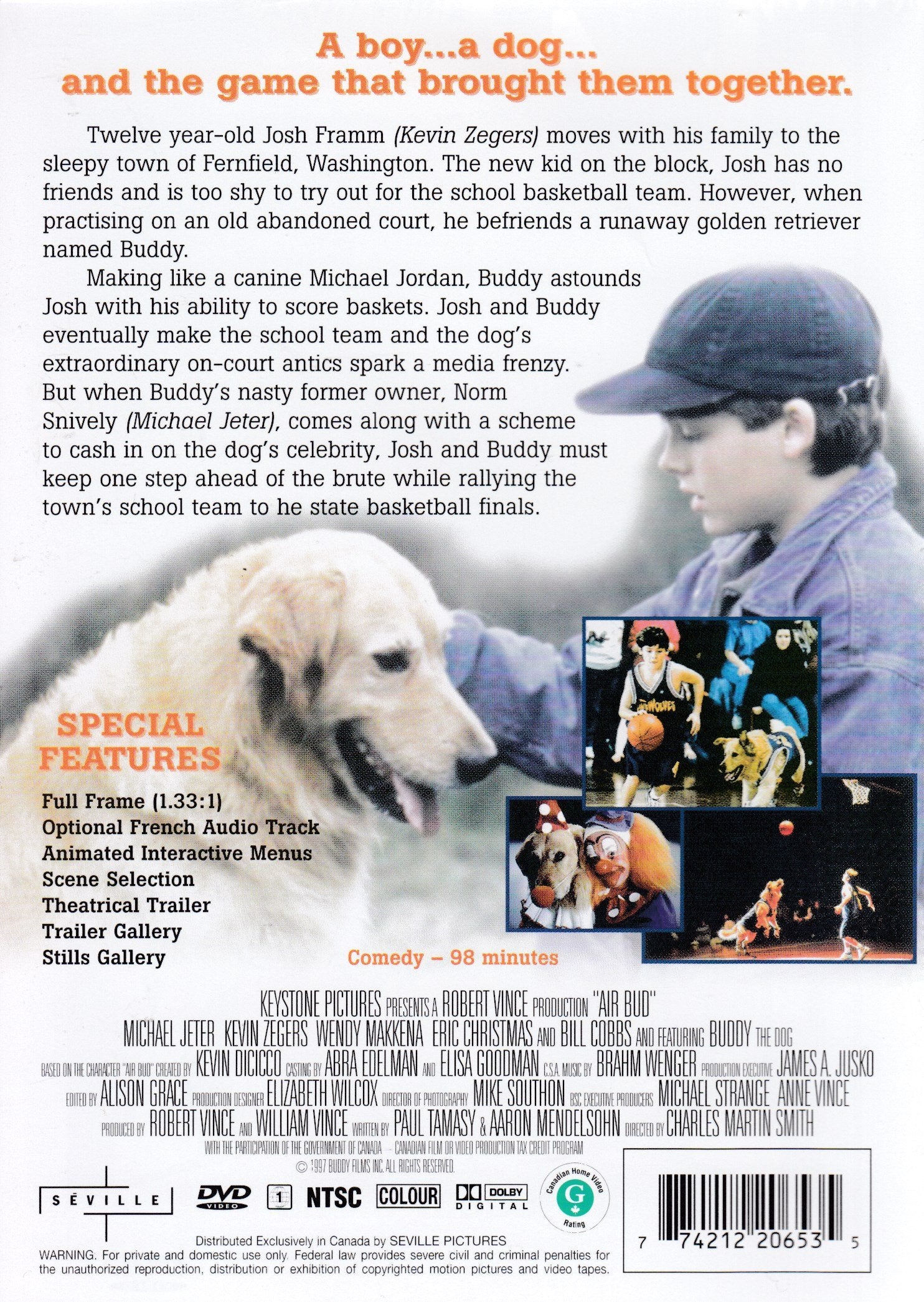 Air Bud - DVD (Used) - Image 2