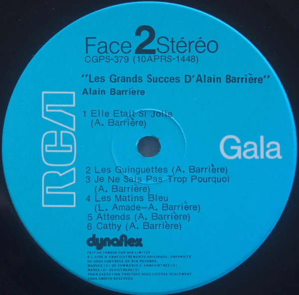 Alain Barrière / Les Grands Succès D'Alain Barrière - LP, Comp (VG+/VG+) - Image 4