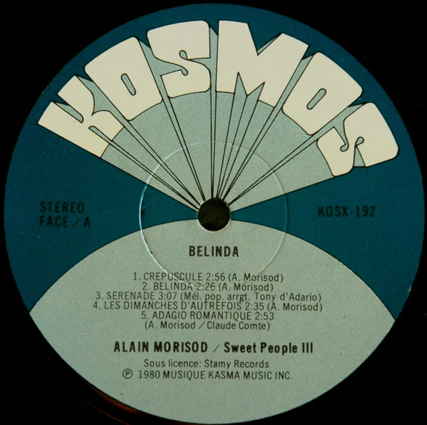Alain Morisod / Sweet People / Belinda ...Belle De Nuit - LP, Album (VG/VG) - Image 3