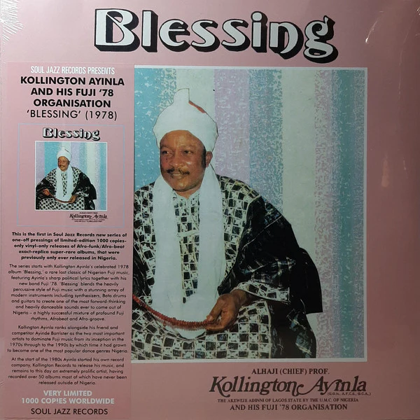 Alhaji Chief Kollington Ayinla & His Fuji '78 Organization / Blessing - LP, Album, Ltd, RE (M/M)