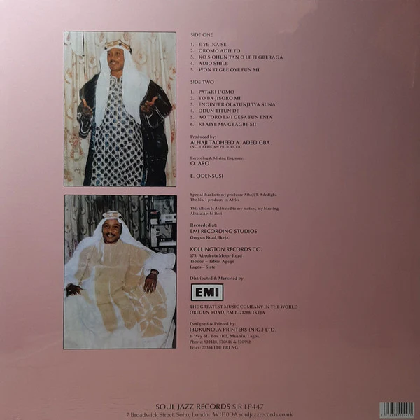 Alhaji Chief Kollington Ayinla & His Fuji '78 Organization / Blessing - LP, Album, Ltd, RE (M/M) - Image 2