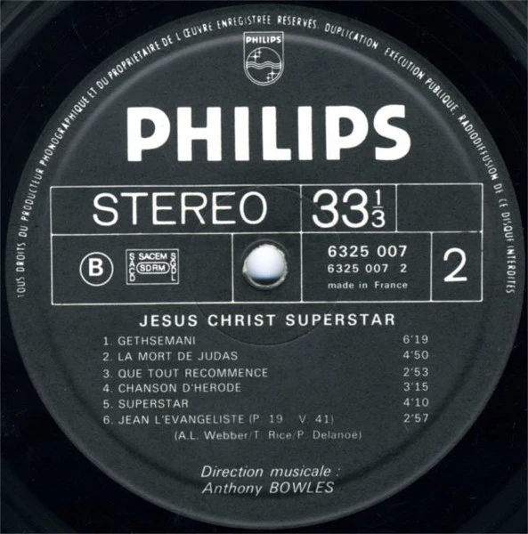 Andrew Lloyd Webber - La Troupe De Jesus Christ Superstar / Jesus Christ Superstar (Version Originale Française) - LP, Album (VG+/VG+) - Image 4