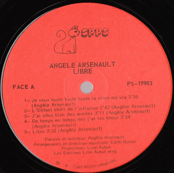 Angèle Arsenault / Libre - LP, Album (VG+/VG+) - Image 5