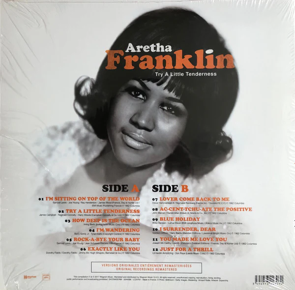 Aretha Franklin / Try A Little Tenderness - LP, Comp, RM (M/M) - Image 2