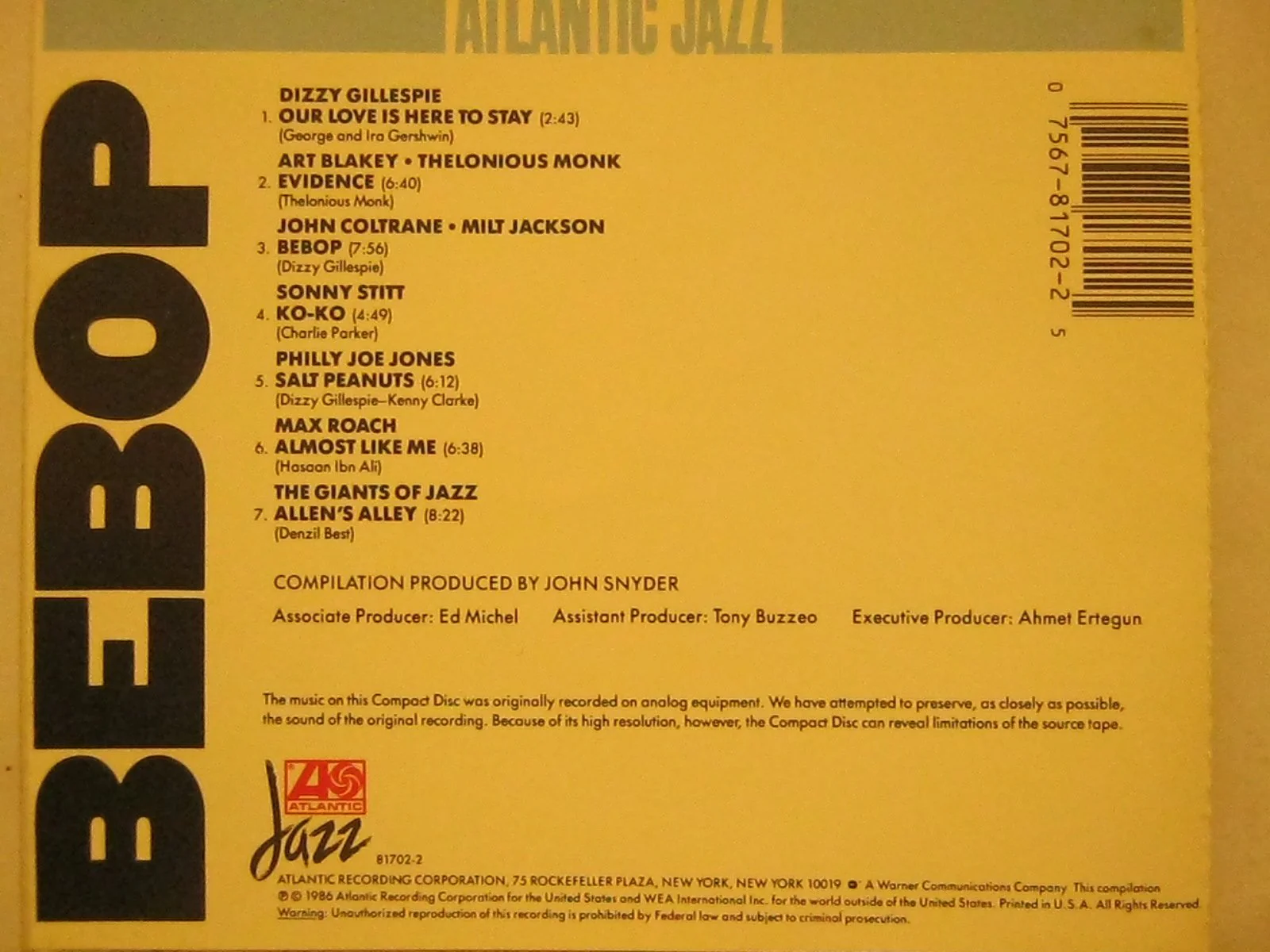 Atl Jazz: Bebop - Image 2