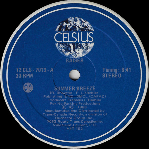 Baiser / Summer Breeze - LP 12" Used