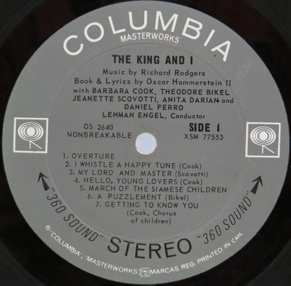 Barbara Cook And Theodore Bikel / The King And I - LP, Album (VG/VG) - Image 3
