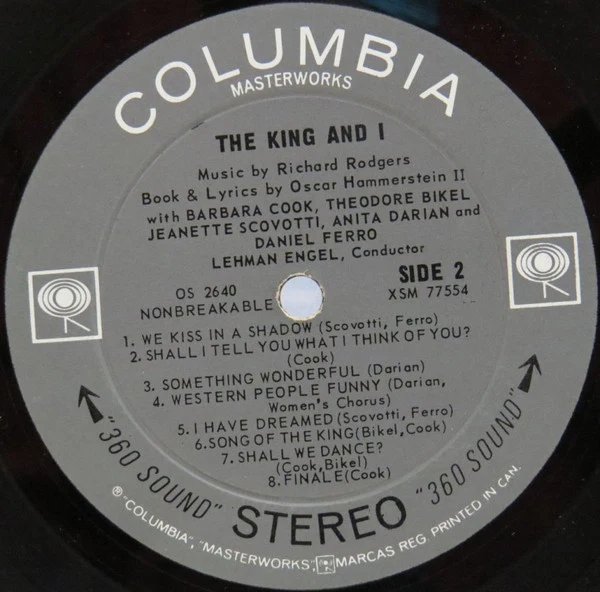 Barbara Cook And Theodore Bikel / The King And I - LP, Album (VG/VG) - Image 4