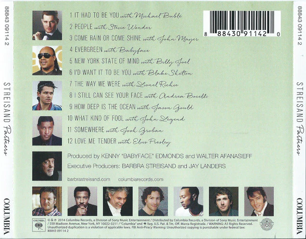 Barbra Streisand / Partners - CD, Album (M/M) - Image 2