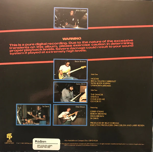 Billy Cobham / Warning - LP, Album (VG+/VG+) - Image 2