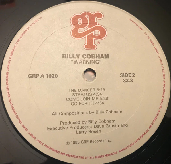 Billy Cobham / Warning - LP, Album (VG+/VG+) - Image 4