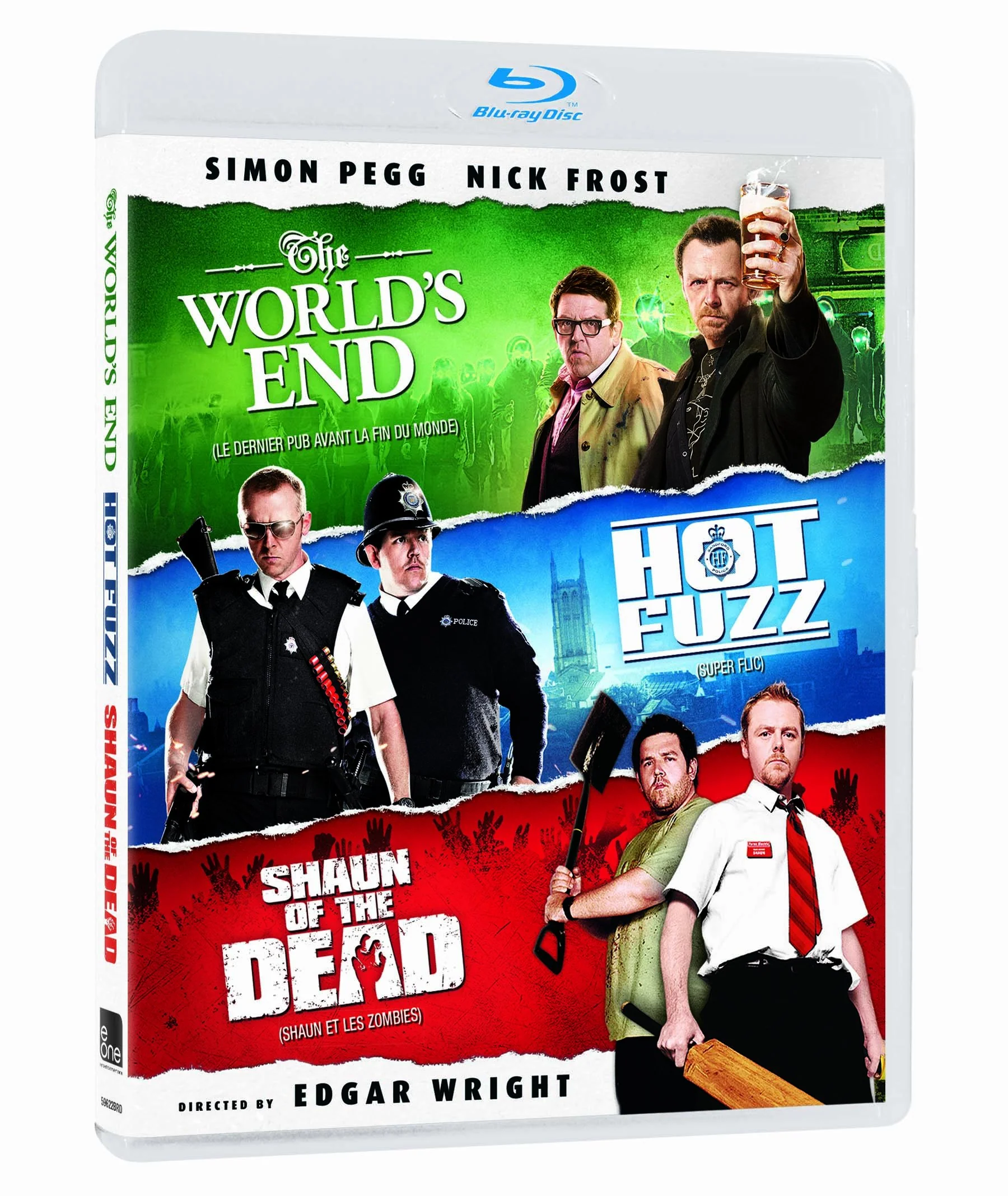 Blood And Ice Cream Trilogy (Shaun Of The Dead / Hot Fuzz /The World's End) [Blu-ray] (Bilingual)