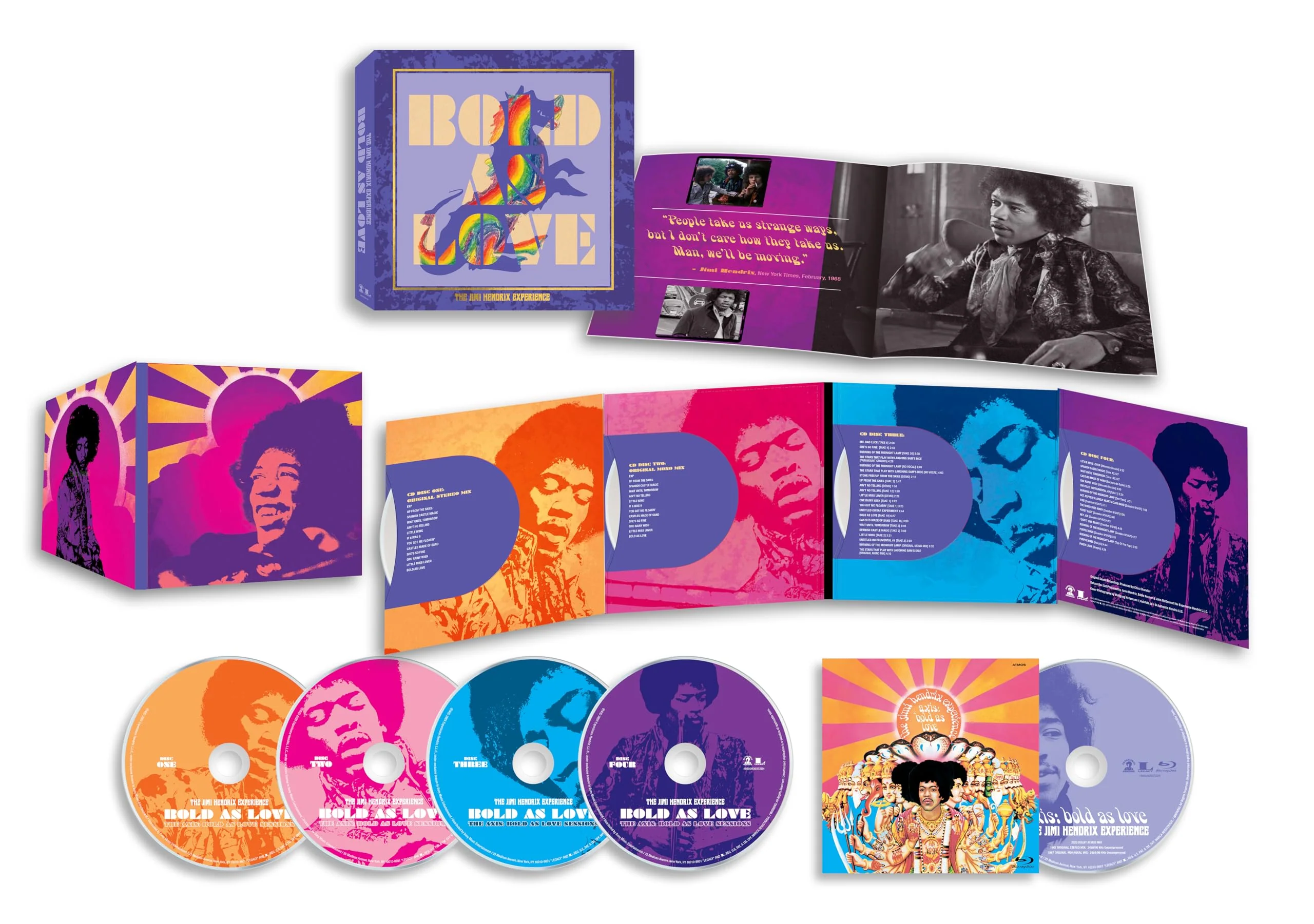 The Jimi Hendrix Experience / Bold As Love (4cd + Bluray Audio) - CD/Blu-Ray