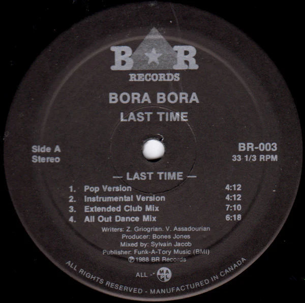 Bora Bora / Last Time - 12" (VG+/VG+) - Image 3