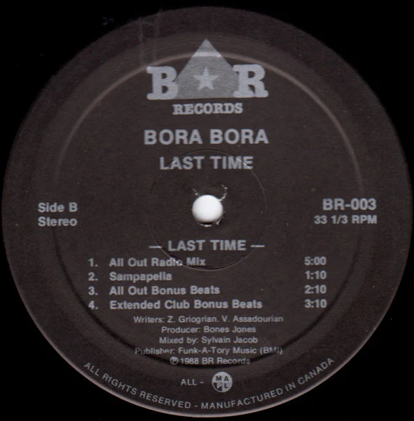 Bora Bora / Last Time - 12" (VG+/VG+) - Image 4