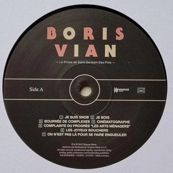 Boris Vian / Le Prince De Saint-Germain-des-Prés - LP, Comp (M/M) - Image 3