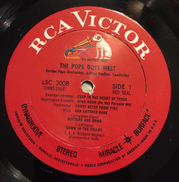 Boston Pops Orchestra, Arthur Fiedler / The Pops Goes West - LP, Album (VG/VG) - Image 3