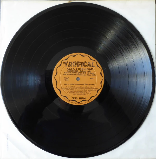 Carlos Salcido Con Mariachi México de Pepe Villa / Rancheras Boleros - Etc. - LP, Album (VG+/VG+) - Image 4