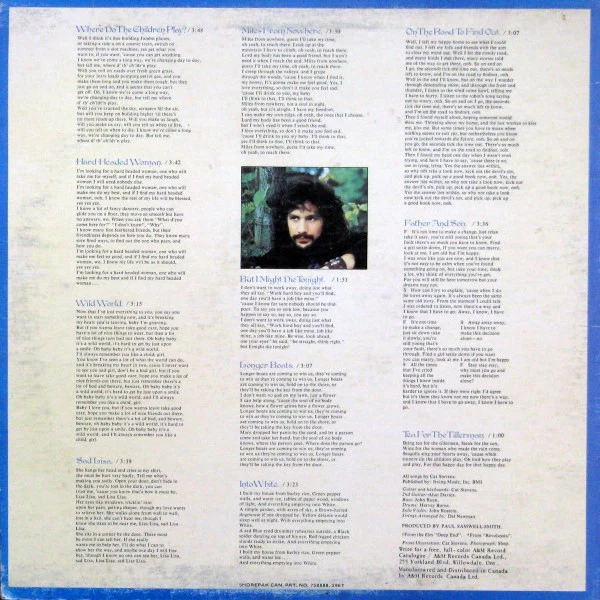 Cat Stevens / Tea For The Tillerman - LP, Album, RE (VG+/VG+) - Image 2