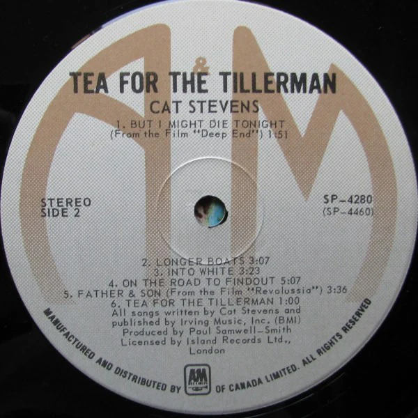 Cat Stevens / Tea For The Tillerman - LP, Album, RE (VG+/VG+) - Image 4