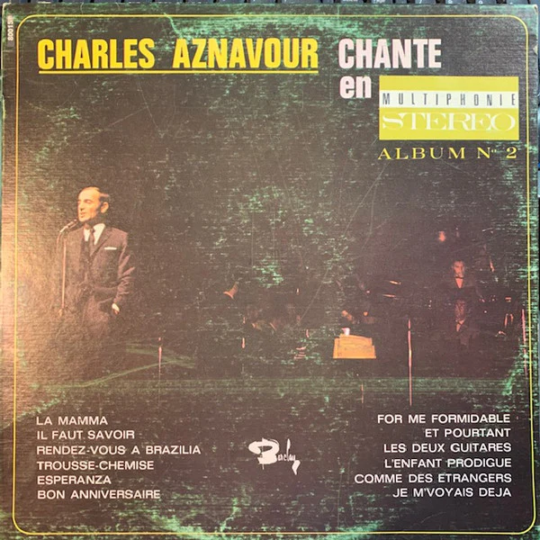 Charles Aznavour / Chante En Multiphonie Stéréo 2 - LP, Comp, RP (VG+/VG+)