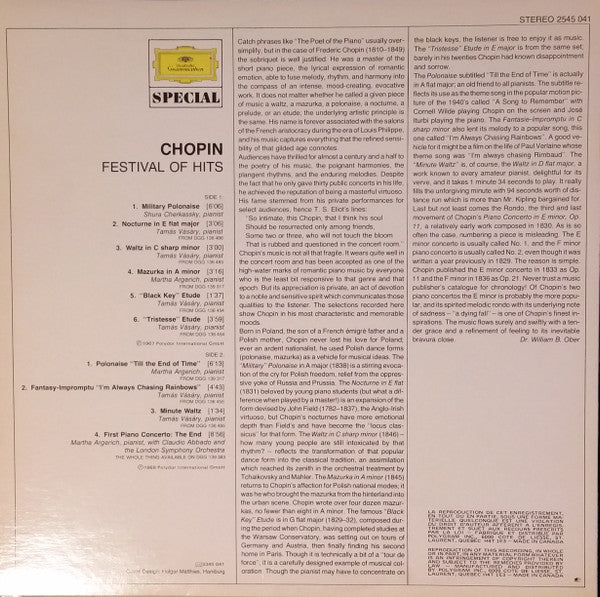 Chopin / Chopin Festival Of Hits - LP USED - Image 2