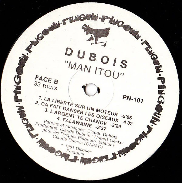 Claude Dubois / Man Itou - LP, Album (VG+/VG+) - Image 4