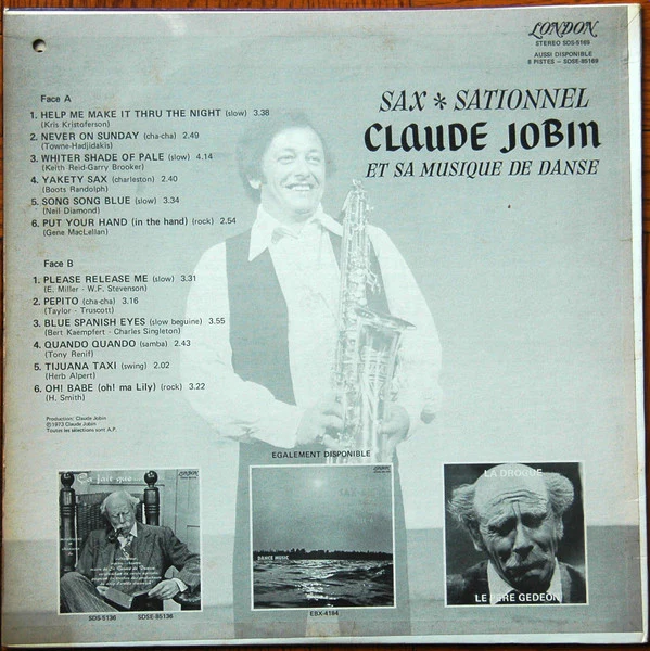 Claude Jobin / Sax Sationnel - LP, Album (VG+/VG) - Image 2