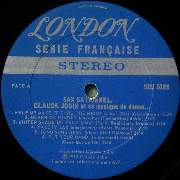 Claude Jobin / Sax Sationnel - LP, Album (VG+/VG) - Image 3