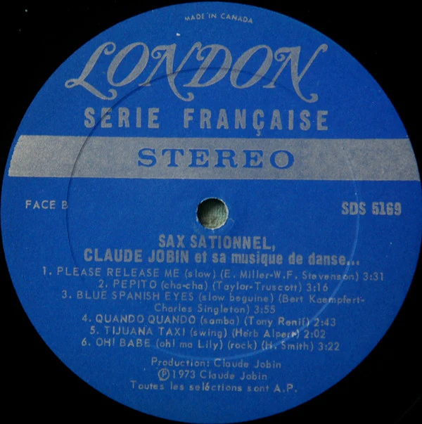 Claude Jobin / Sax Sationnel - LP, Album (VG+/VG) - Image 4