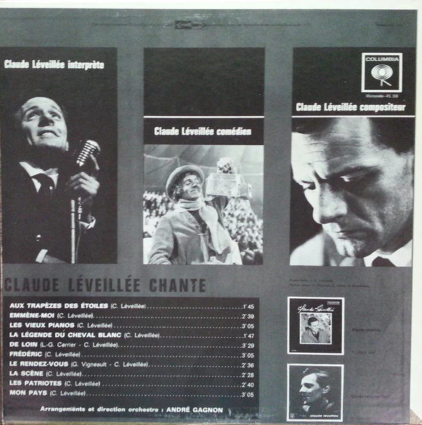Claude Léveillée / Claude Léveillée à Paris - LP, Album (VG+/VG+) - Image 2