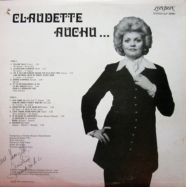 Claudette Auchu / Claudette Auchu ... - LP, Album (VG/VG) - Image 2
