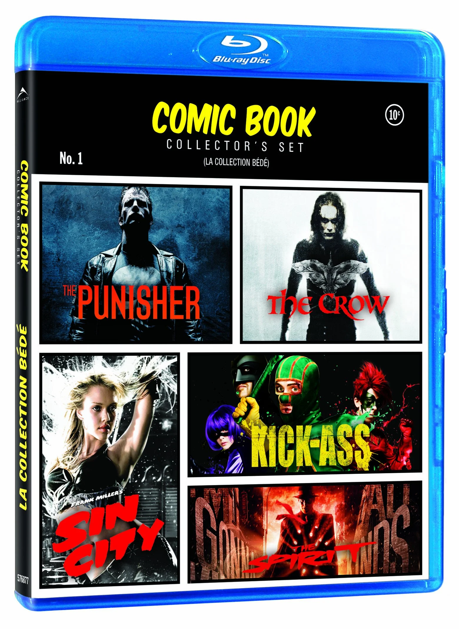 Comic Book Collector's Set (The Punisher / The Crow / Kick Ass / Sin City / The Spirit) - Blu-Ray (Used)