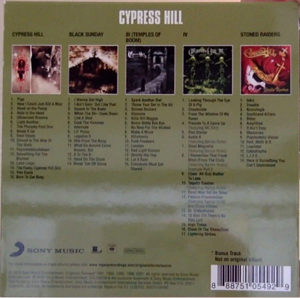 Cypress Hill / Original Album Classics - CD, Album, RE + CD, Album, RE + CD, Album, RE + CD (M/M) - Image 2