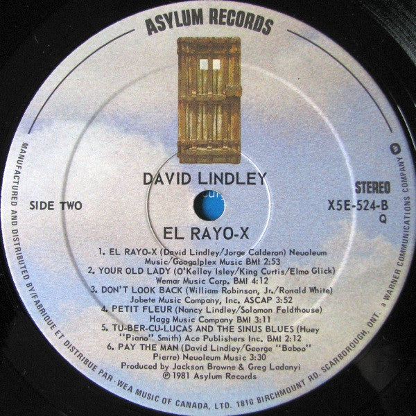 David Lindley / El Rayo-X - LP, Album (VG+/VG+) - Image 4