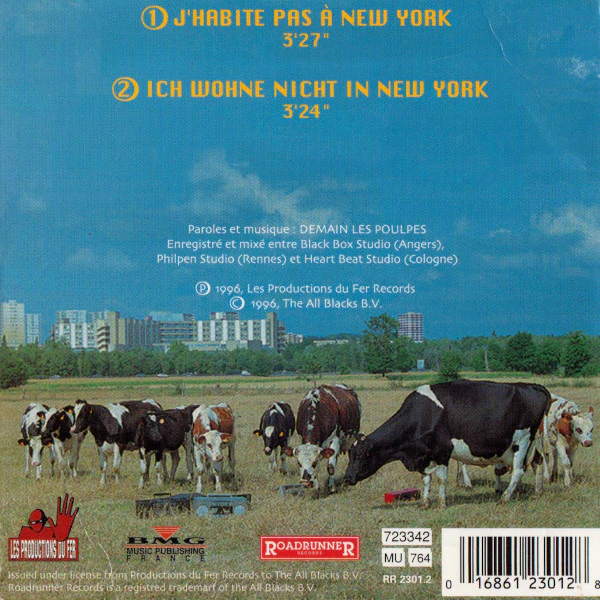 Demain Les Poulpes / J'Habite Pas À New York / Ich Wohne Nicht In New York - CD, Single, Car (VG+/VG+) - Image 2