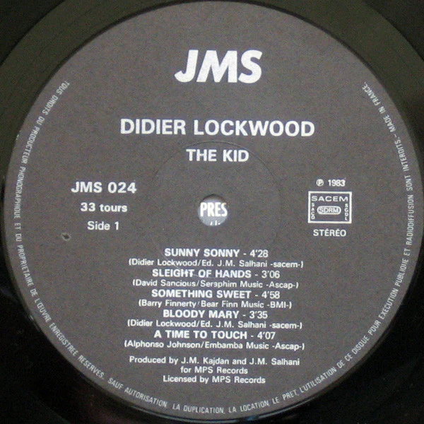 Didier Lockwood / The Kid - LP, Album (VG+/VG+) - Image 2
