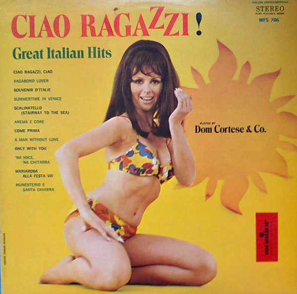 Dominic Cortese / Ciao Ragazzi!: Great Italian Hits - LP, Album (VG/VG)