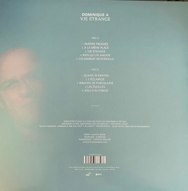 Dominique A. / Vie Étrange - LP, Album (M/M) - Image 2