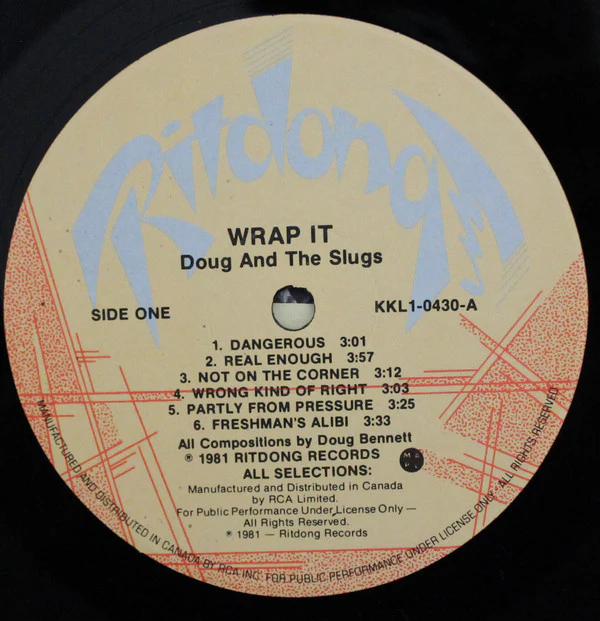 Doug And The Slugs / Wrap It! - LP, Album (VG+/G+) - Image 3