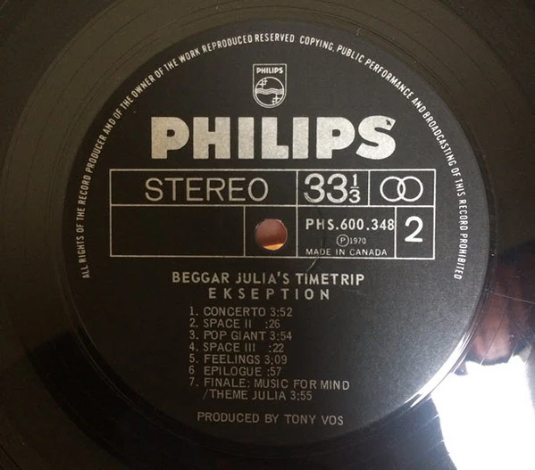 Ekseption / Beggar Julia's Time Trip - LP, Album, Gat (VG/VG+) - Image 5