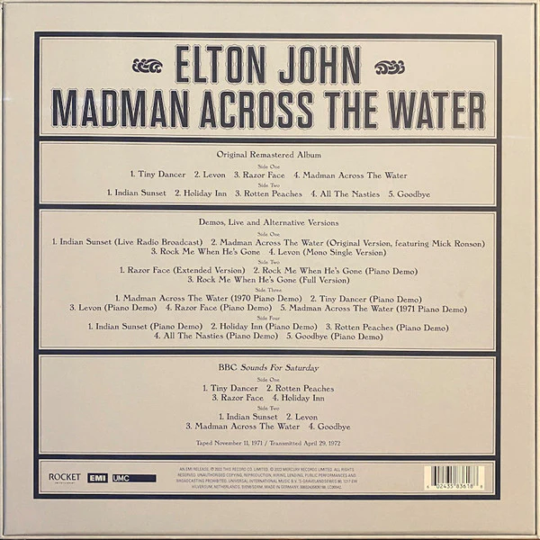 Elton John / Madman Across The Water - Box, 50t + LP, Album, RE, RM + 3xLP (M/M) - Image 2