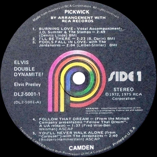 Elvis Presley / Double Dynamite! - 2xLP, Comp (VG/VG) - Image 3