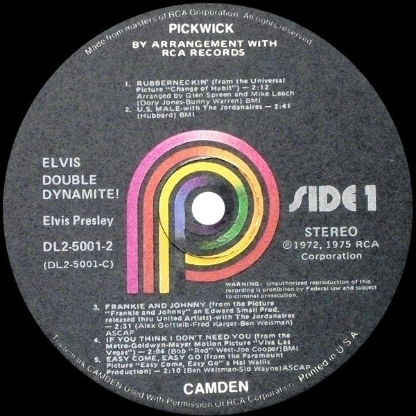 Elvis Presley / Double Dynamite! - 2xLP, Comp (VG/VG) - Image 5