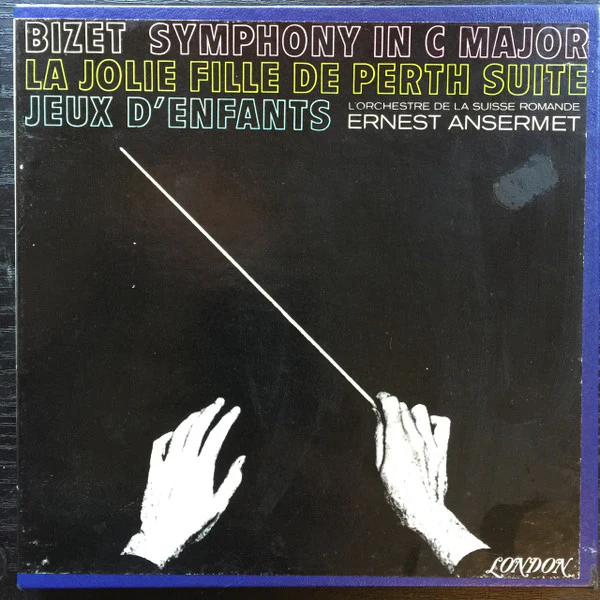Ernest Ansermet, L'Orchestre De La Suisse Romande, Georges Bizet / Symphony In C Major / Jeux D'Infants - Petite Suite d'Orchestre, Op. 22 / La Jolie Fille De Perth - Suite - Reel, 4tr Stereo, 7" Reel, Album (VG/VG)