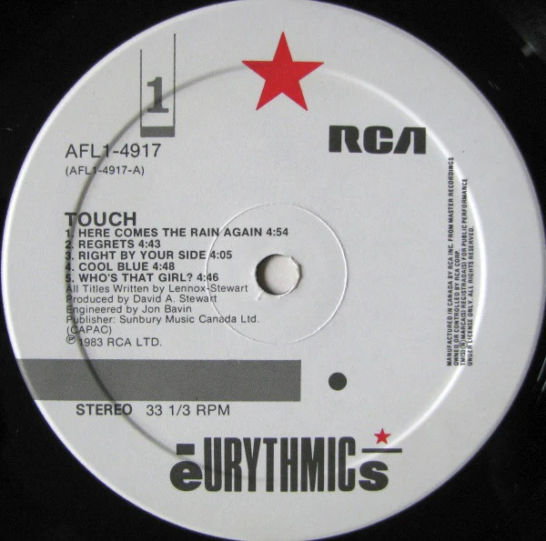 Eurythmics / Touch - LP Used (VG+/VG) - Image 5