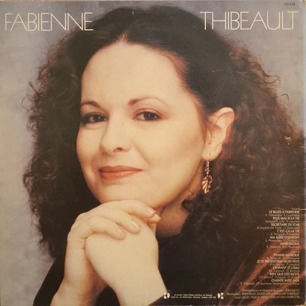 Fabienne Thibeault / Le Blues À Fabienne - LP, Album (VG+/VG+) - Image 2